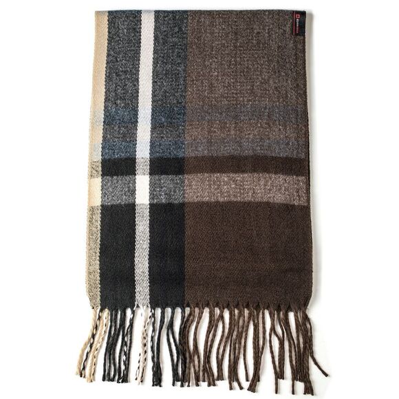 Alpine Swiss Mens Plaid Scarf Soft Winter Shawl Lightweight Cold-Weather Gear - Picture 4 of 8